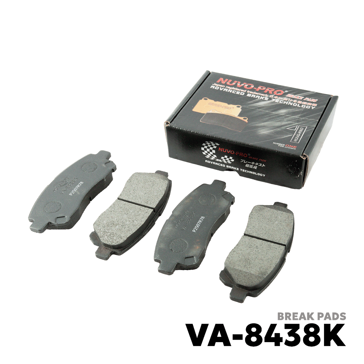 2004 - 2021 SUZUKI APV BRAKE PAD - NUVO-PRO - VA-8438K