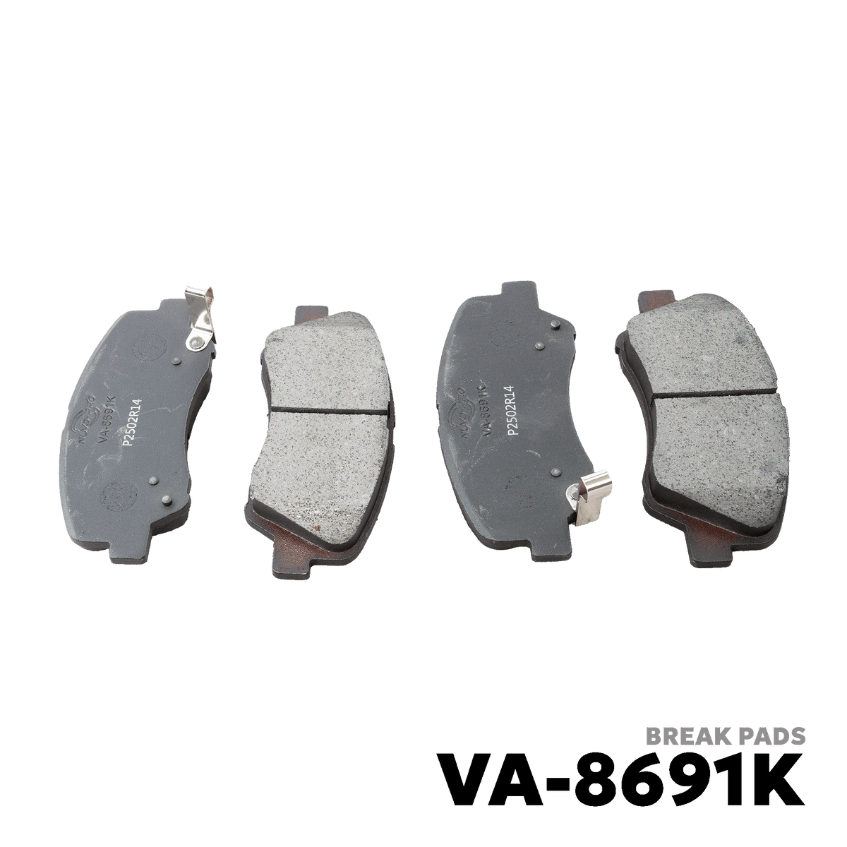 2011 - 2021 HYUNDAI ACCENT GEN 4 BRAKE PAD - NUVO-PRO - VA-8691K