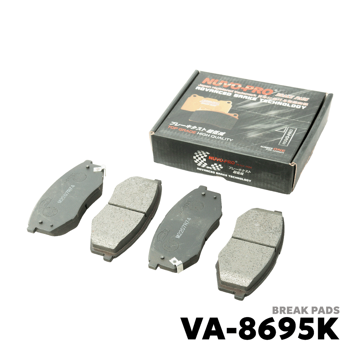 2011 - 2014 HYUNDAI TUCSON GEN 2 BRAKE PAD - NUVO-PRO - VA-8695K