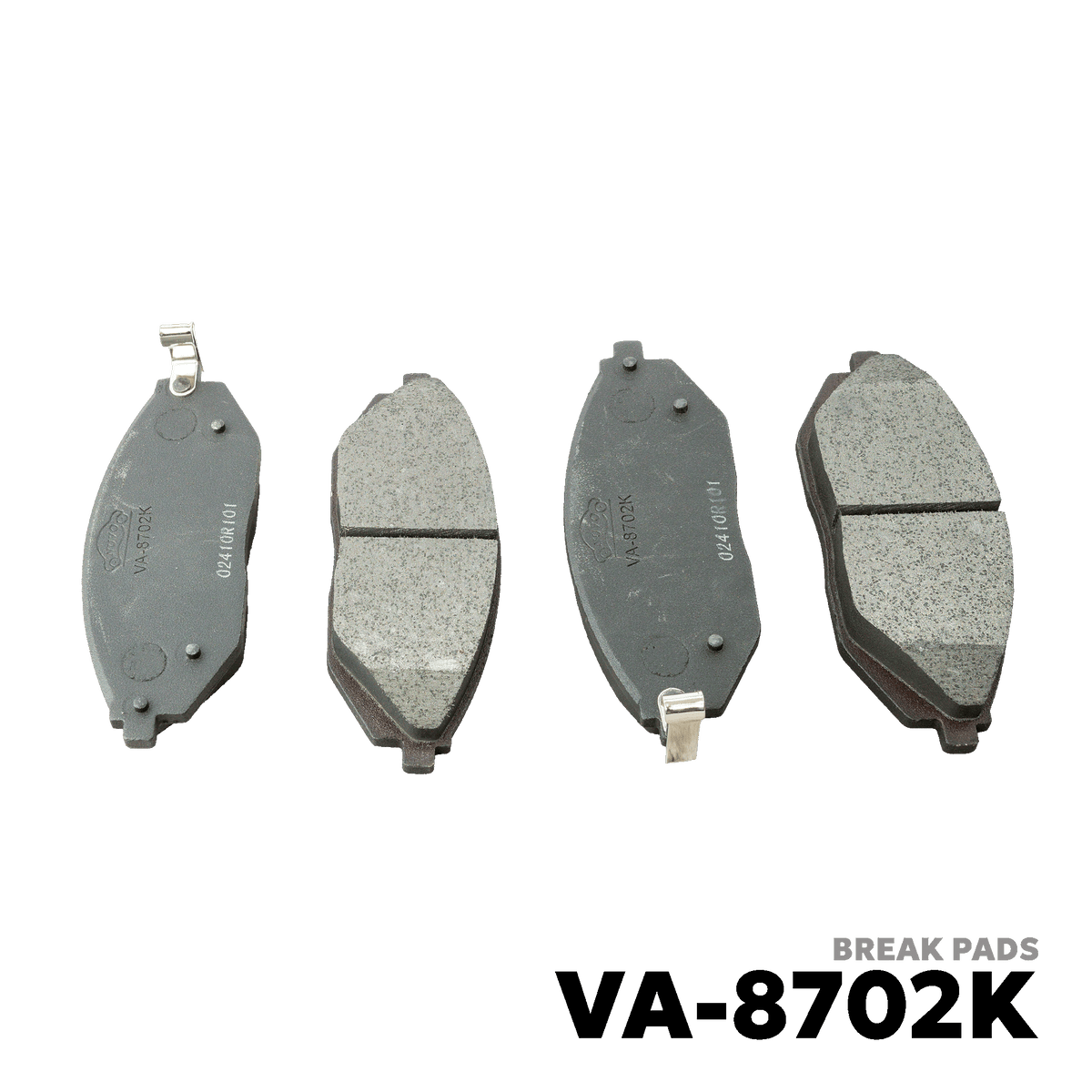 2010 - 2016 CHEVROLET SPARK BRAKE PAD - NUVO-PRO - VA-8702K