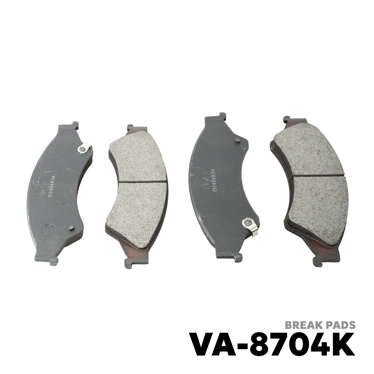 2014 - 2023 TOYOTA WIGO GEN 1 / 2 BRAKE PAD - NUVO-PRO - VA-8704K