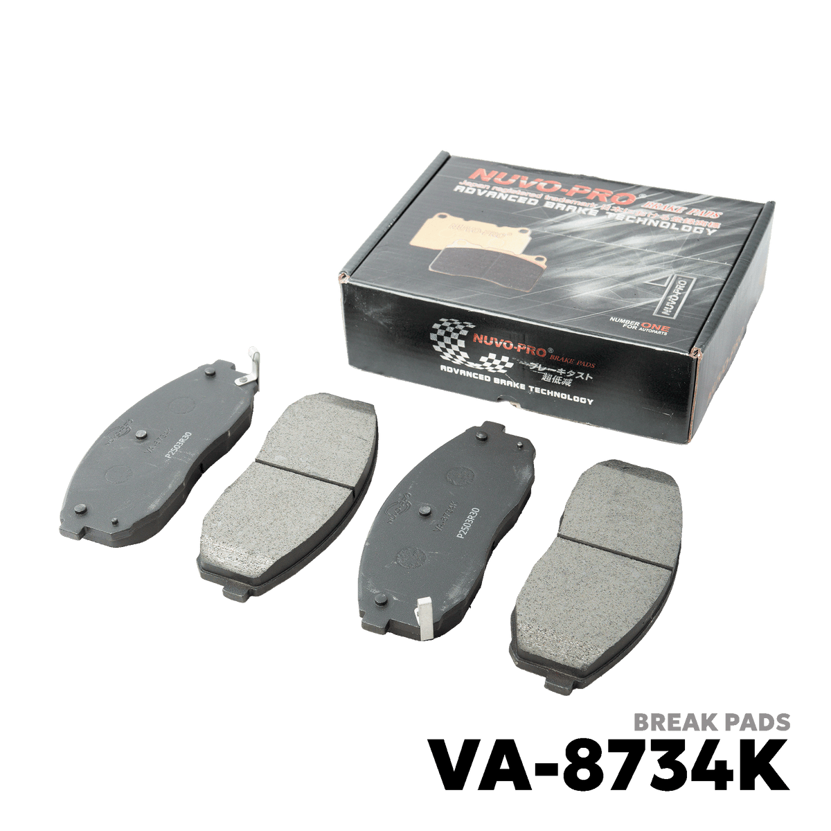2004 - PRESENT KIA BONGO III K5000 / K2700 / K3000 BRAKE PAD - NUVO-PRO - VA-8734K