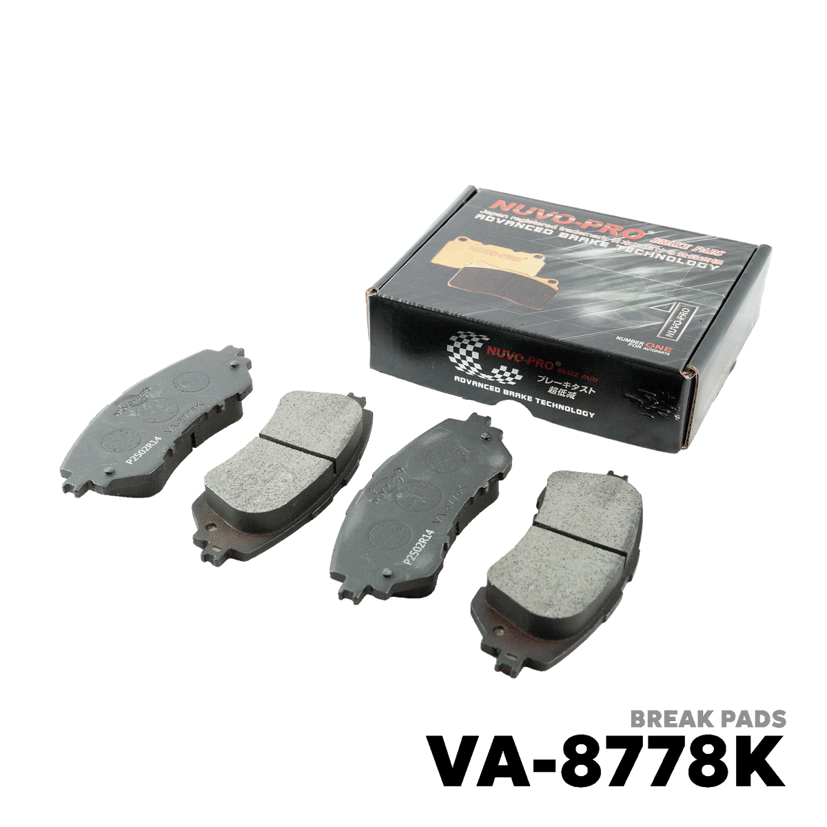2013 - 2021 TOYOTA VIOS 1.3 SUPERMAN BRAKE PADS - NUVO-PRO - VA-8778K