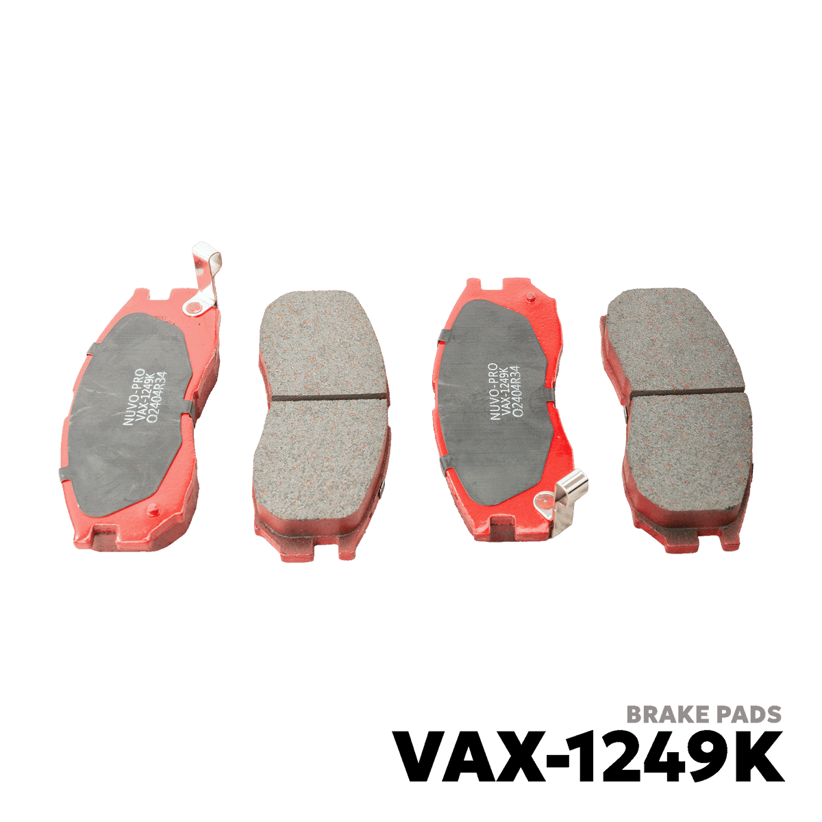 1996 - 2002 MITSUBISHI LANCER PIZZA PIE / MX / GLXi / 2000 BRAKE PAD - NUVO-PRO - VAX-1249K