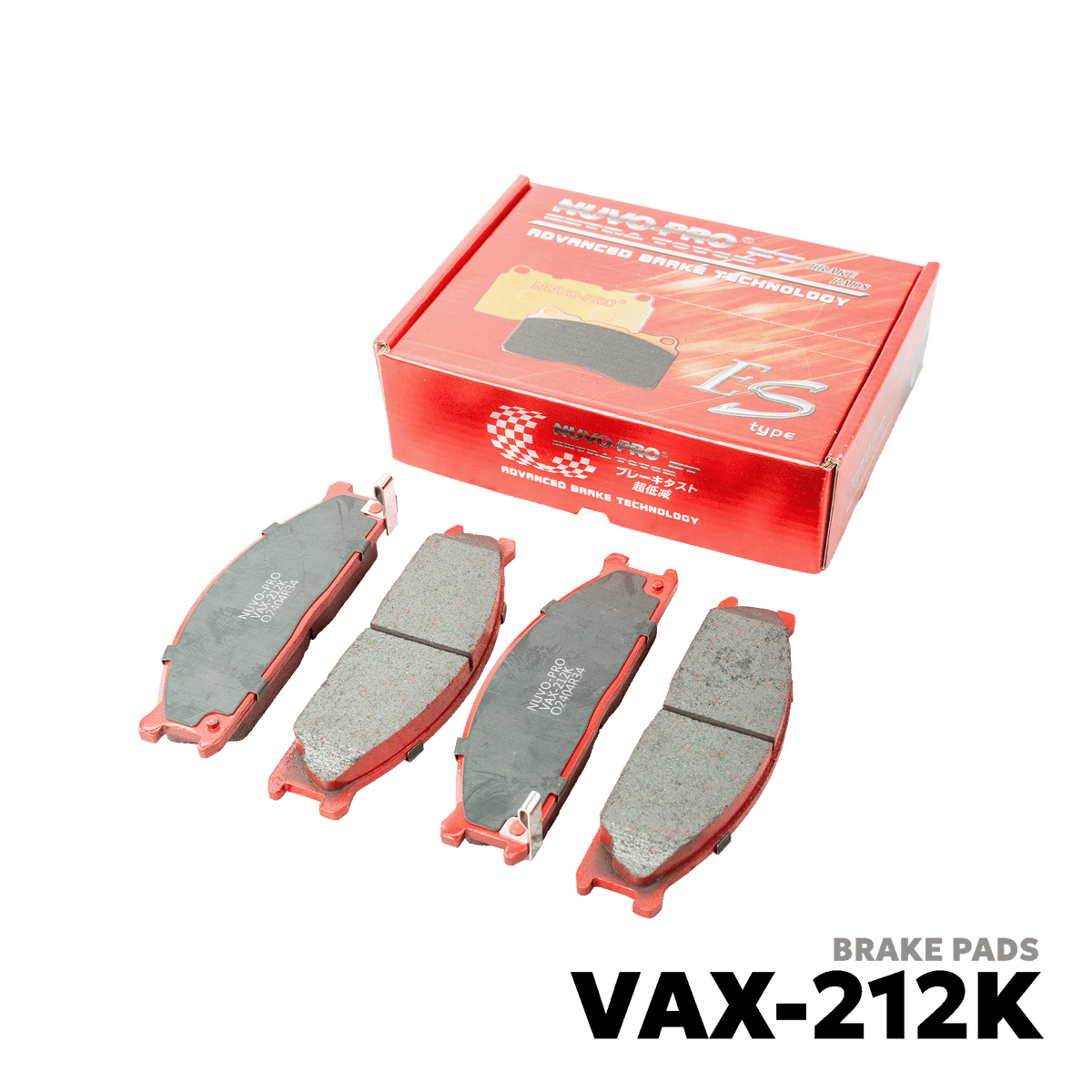 1992 - 2012 NISSAN URVAN / SHUTTLE / ESCAPADE BRAKE PAD - NUVO-PRO - VAX-212K