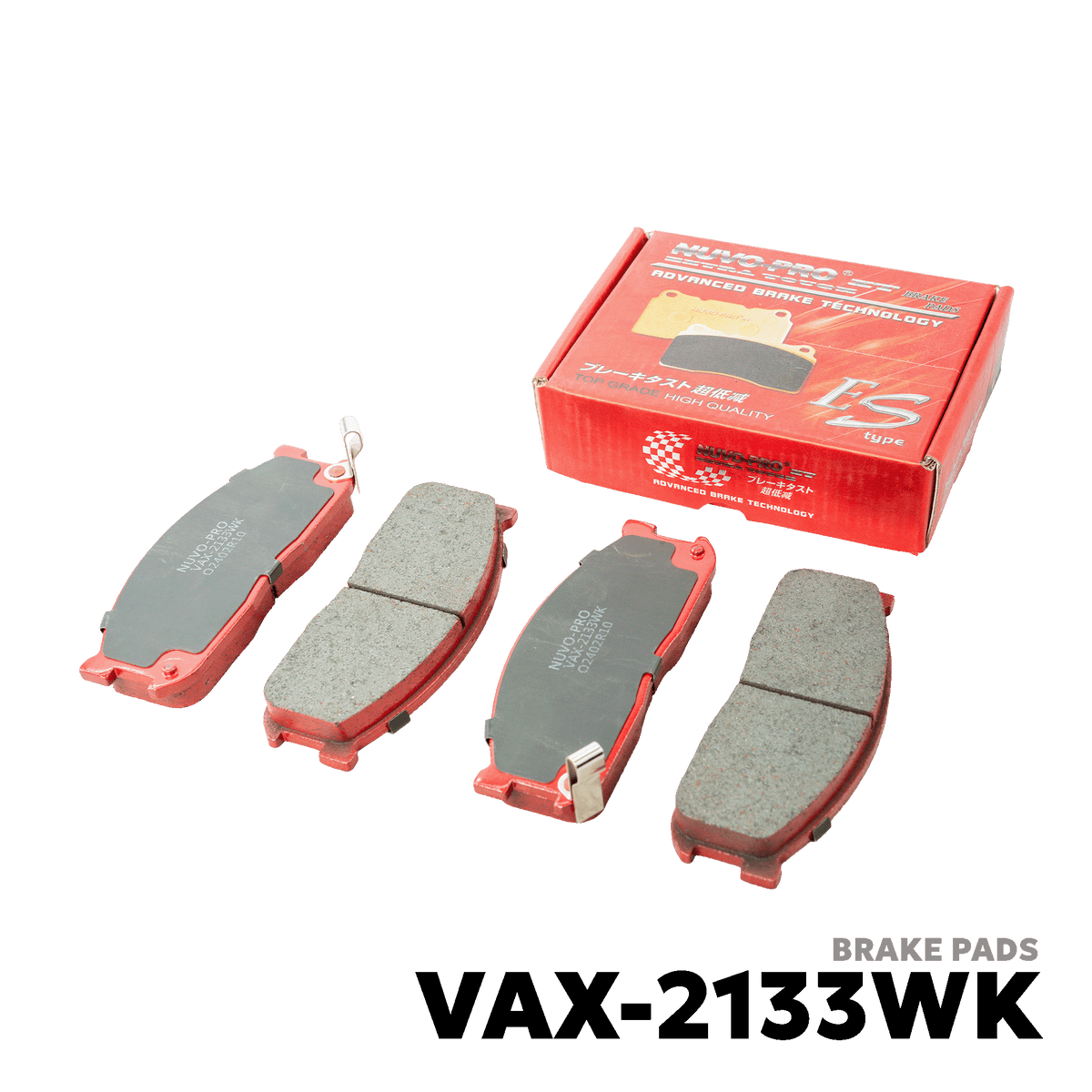 1990 - 1997 KIA BESTA BRAKE PAD - NUVO-PRO - VAX-2133WK