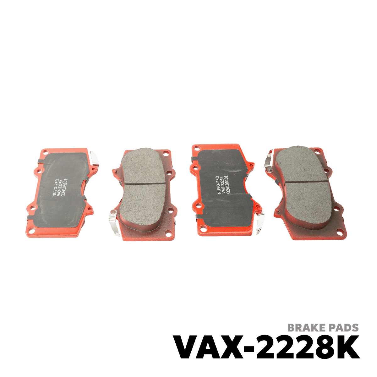 2010 - 2012 / 2016 - 2022 TOYOTA FORTUNER GEN 2 / 2 BRAKE PAD - NUVO-PRO - VAX-2228K
