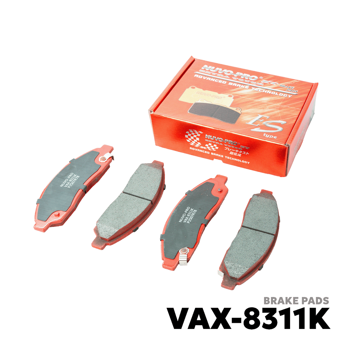 2002 - PRESENT ISUZU D-MAX 4X4 BRAKE PAD - NUVO-PRO - VAX-8311K