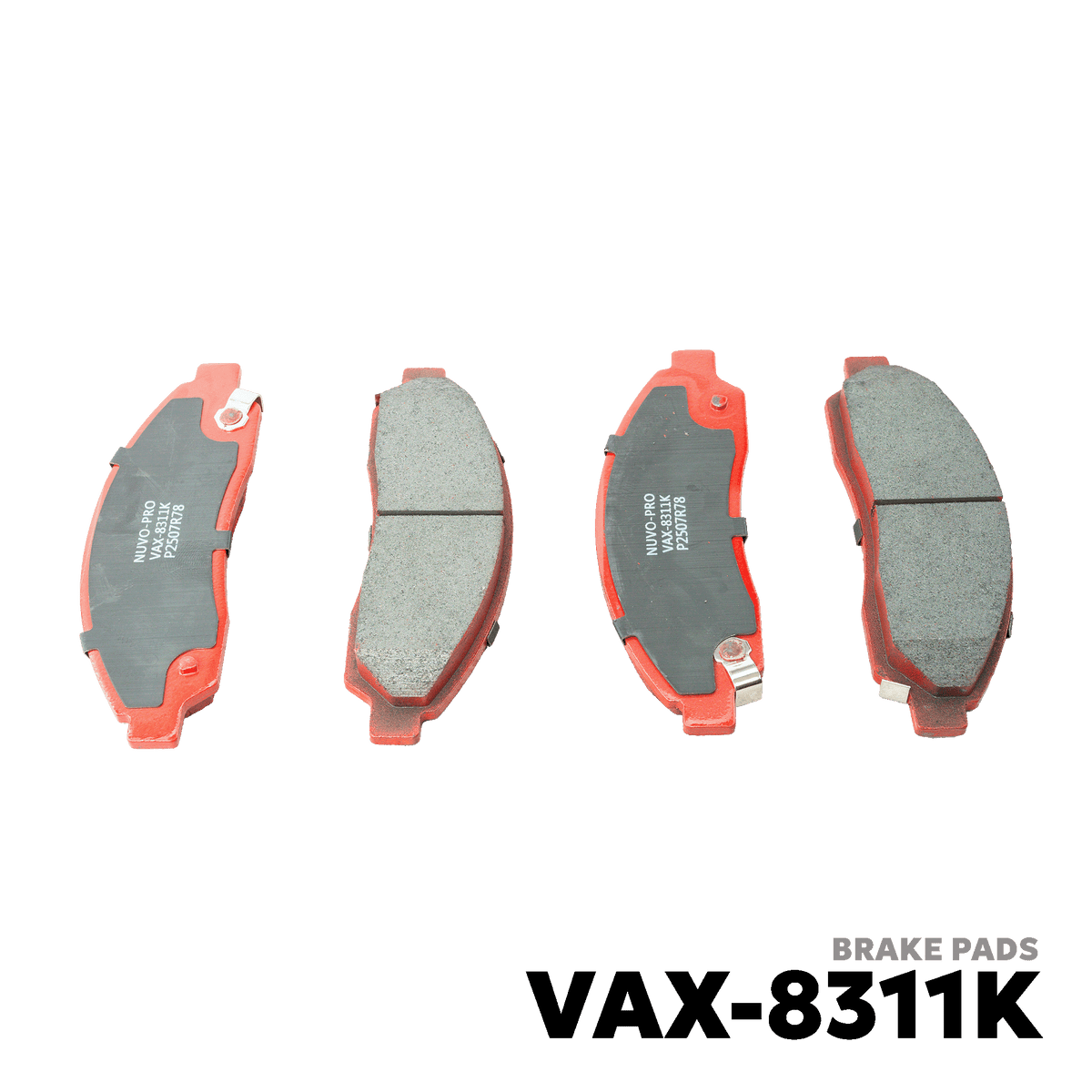 2002 - PRESENT ISUZU D-MAX 4X4 BRAKE PAD - NUVO-PRO - VAX-8311K