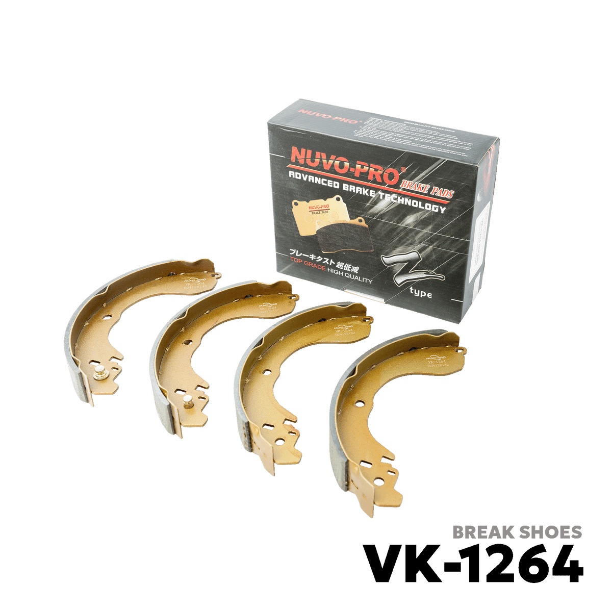 2006 - 2017 NISSAN GRAND LIVINA BRAKE SHOE - NUVO-PRO - VK-1264