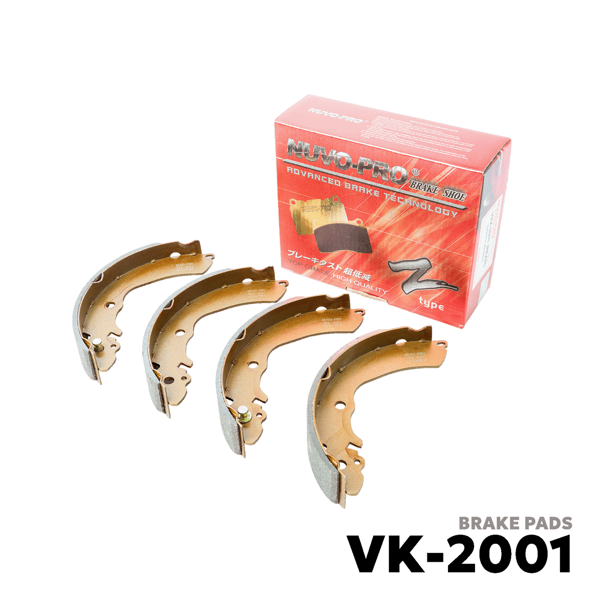 2006 - 2022 TOYOTA AVANZA BRAKE SHOE - NUVO-PRO - VK-2001