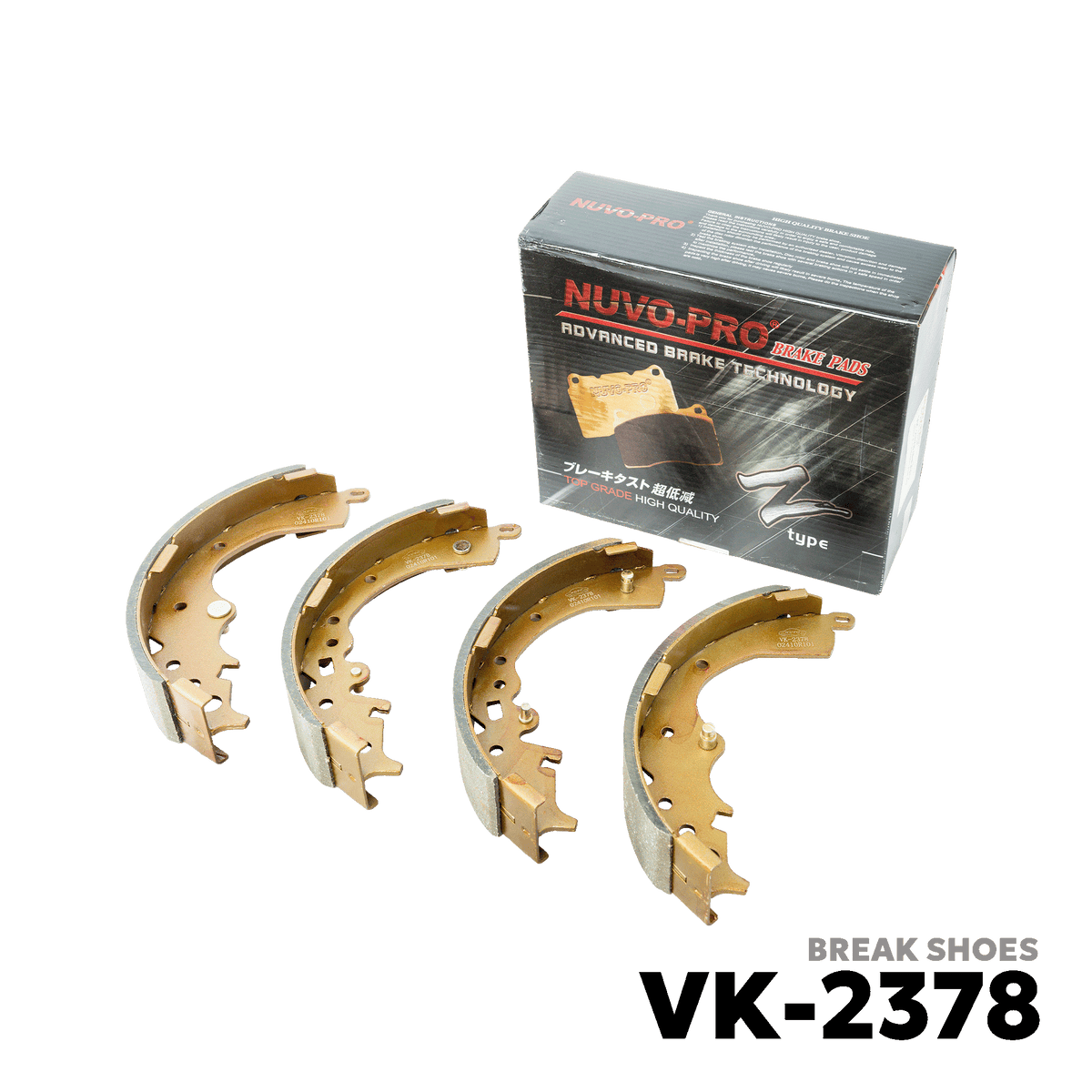 2005 - 2018 TOYOTA HIACE / COMMUTER BRAKE SHOE - NUVO-PRO - VK-2378