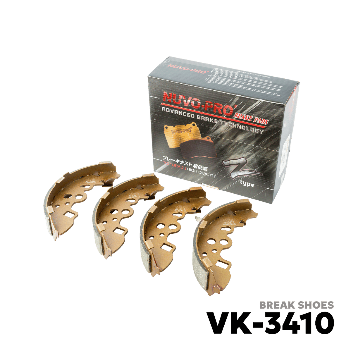 1990 - 2007 MAZDA BONGO BRAKE SHOE - NUVO-PRO - VK-3410