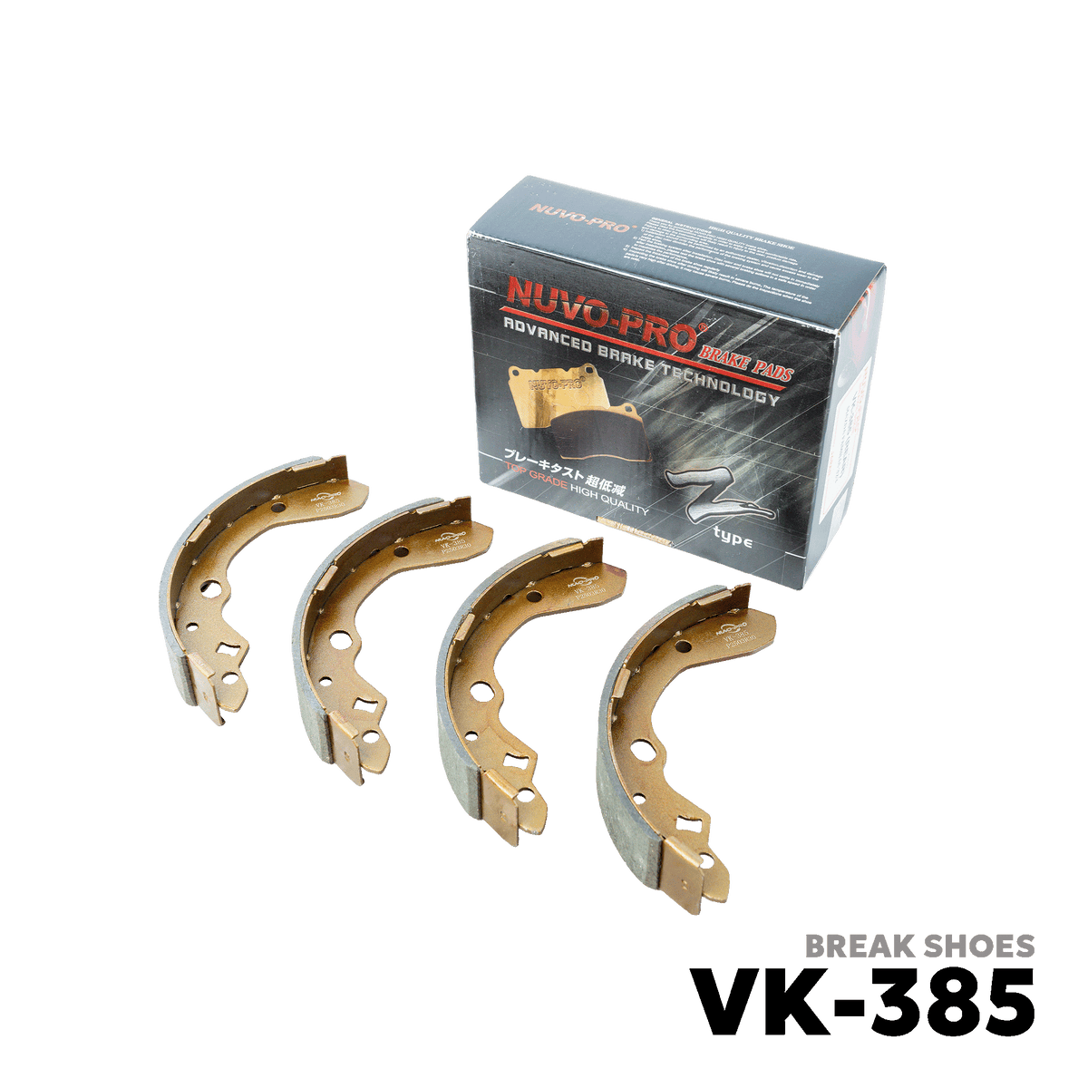 1994 - 1998 MAZDA 323 / FAMILIA BRAKE SHOE - NUVO-PRO - VK-385
