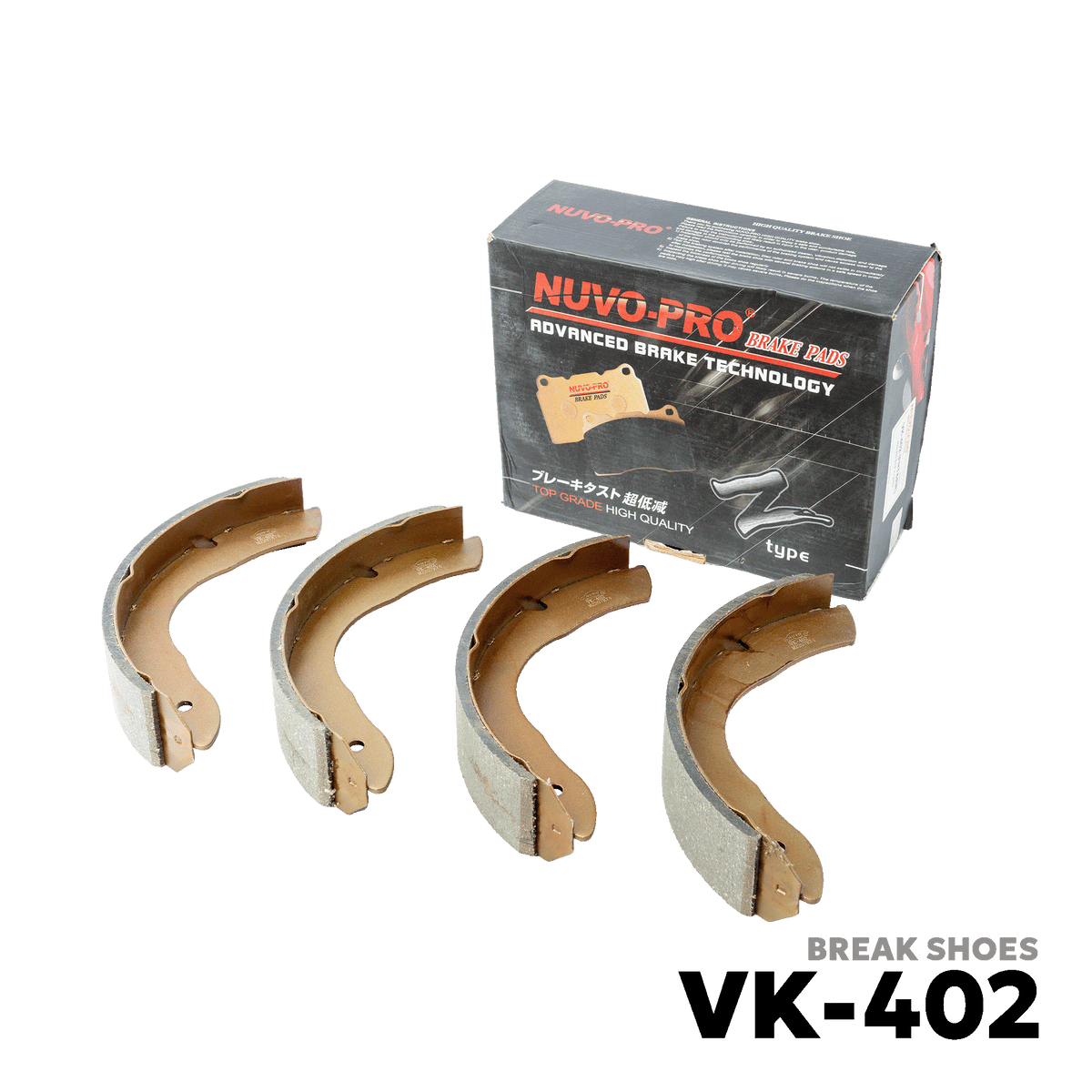ALL YEARS ISUZU ELF C-240 BRAKE SHOE - NUVO-PRO - VK-402