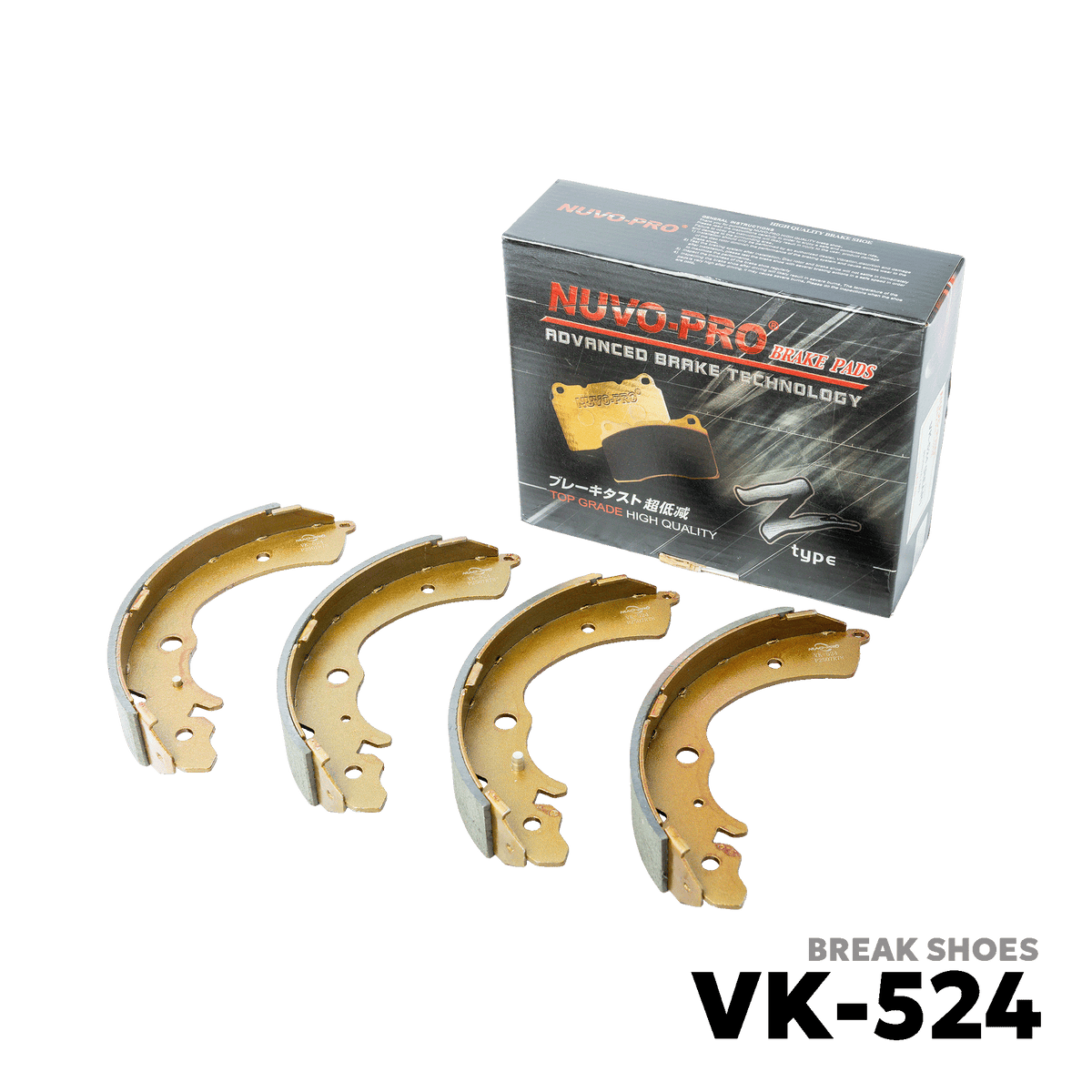 1997 - 2001 HONDA CR-V GEN 1 BRAKE SHOE - NUVO-PRO - VK-524