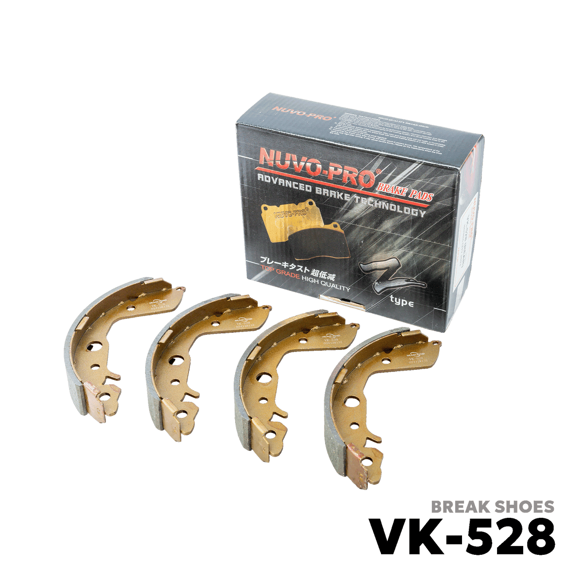 2003 - 2008 HONDA CITY BRAKE SHOE - NUVO-PRO - VK-528