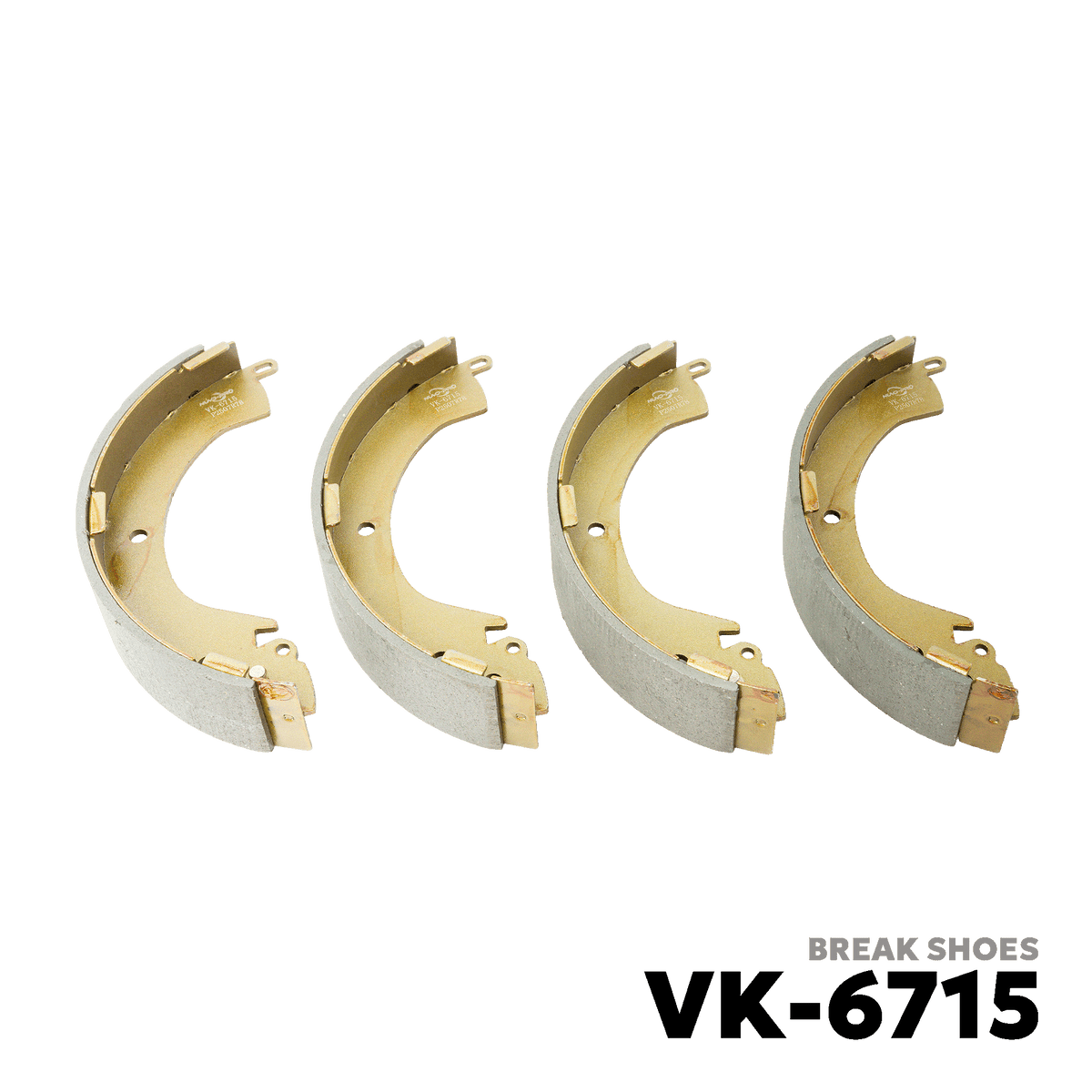 2007 - 2010 MITSUBISHI TRITON / L200 4X2 BRAKE SHOE - NUVO-PRO - VK-6715