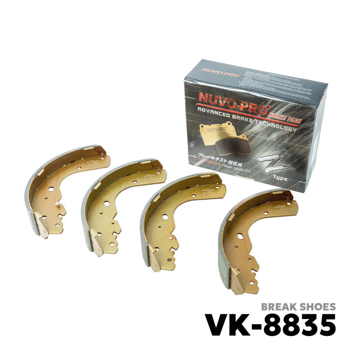 2007 - 2014 NISSAN FRONTIER NAVARA BRAKE SHOE - NUVO-PRO - VK-8835