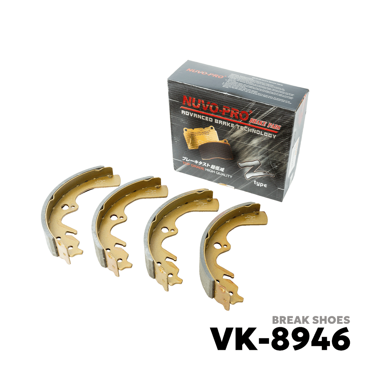1998 - 2003 KIA SPORTAGE BRAKE SHOE - NUVO-PRO - VK-8946
