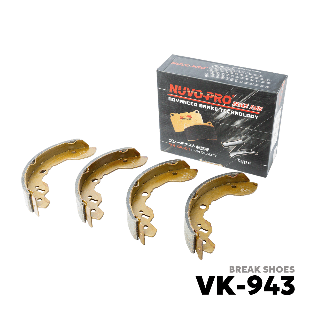 ALL YEARS SUZUKI MULTICAB / SUPER CARRY F6A BRAKE SHOE - NUVO-PRO - VK-943