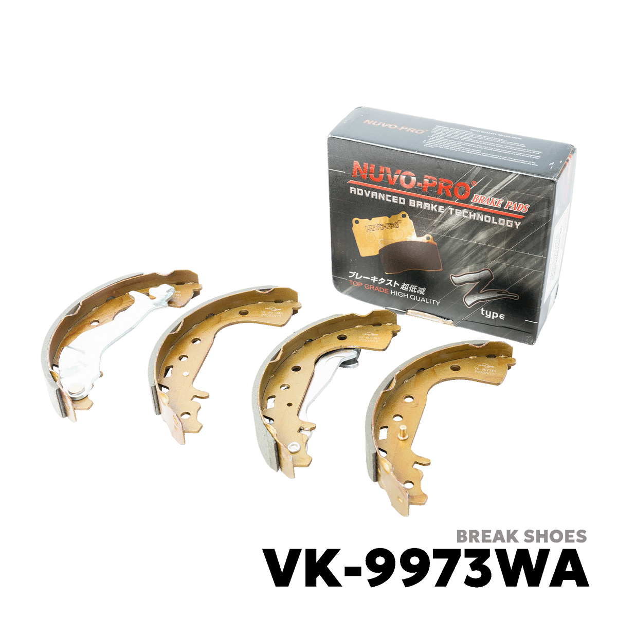 2005 - 2015 SUZUKI EVERY / MULTICAB / DA64V / DA64W BRAKE SHOE - NUVO-PRO - VK-9973WA