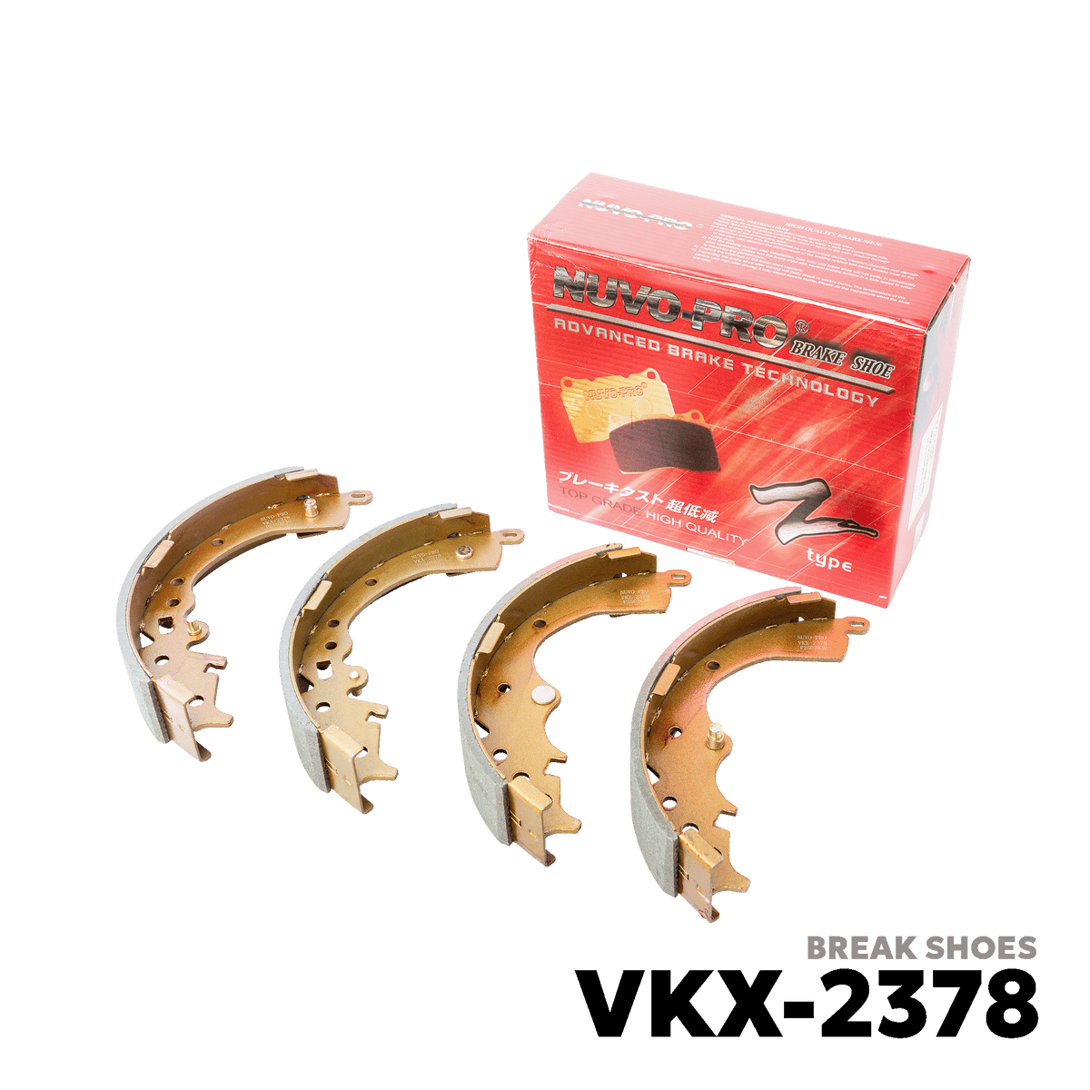 2005 - 2018 TOYOTA HIACE / COMMUTER BRAKE SHOE - NUVO-PRO - VKX-2378