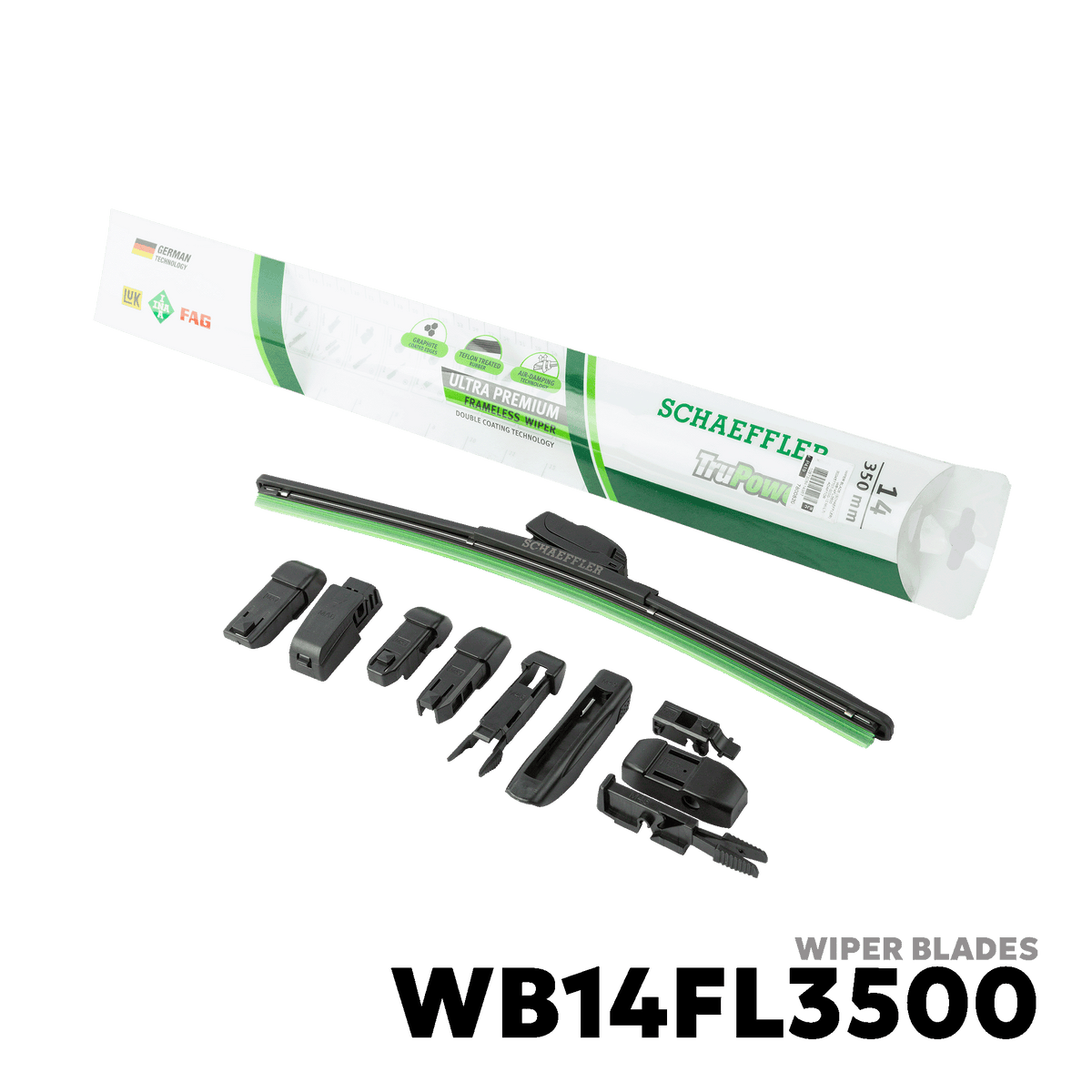2003 - PRESENT TOYOTA VIOS (PASSENGER SIDE) WIPER BLADES - SCHAEFFLER WB14FL3500