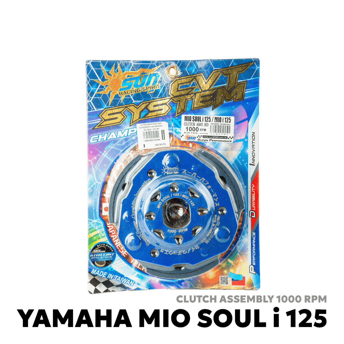2015 - 2026 YAMAHA MIO SOUL I 125 / 115 CLUTCH ASSEMBLY 1000 - SUN RACING SPIRIT - YAMAHA MIO SOUL I 125