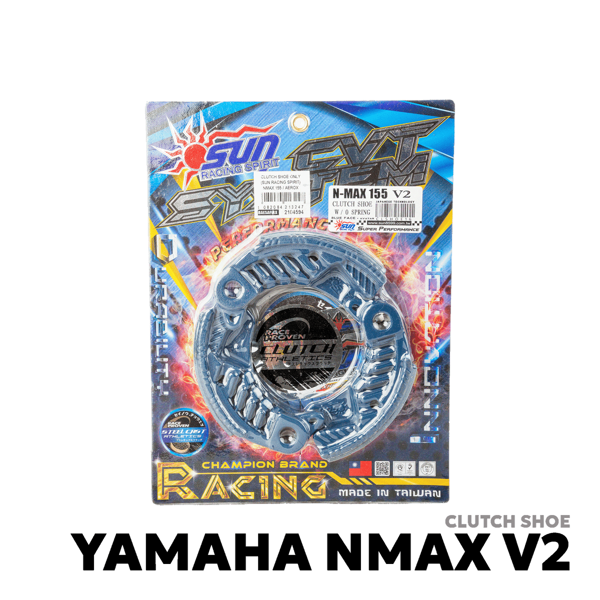 2020 - 2026 YAMAHA NMAX 155 V2 / V3 / Y-CONNECT CLUTCH SHOE - SUN RACING SPIRIT - YAMAHA NMAX