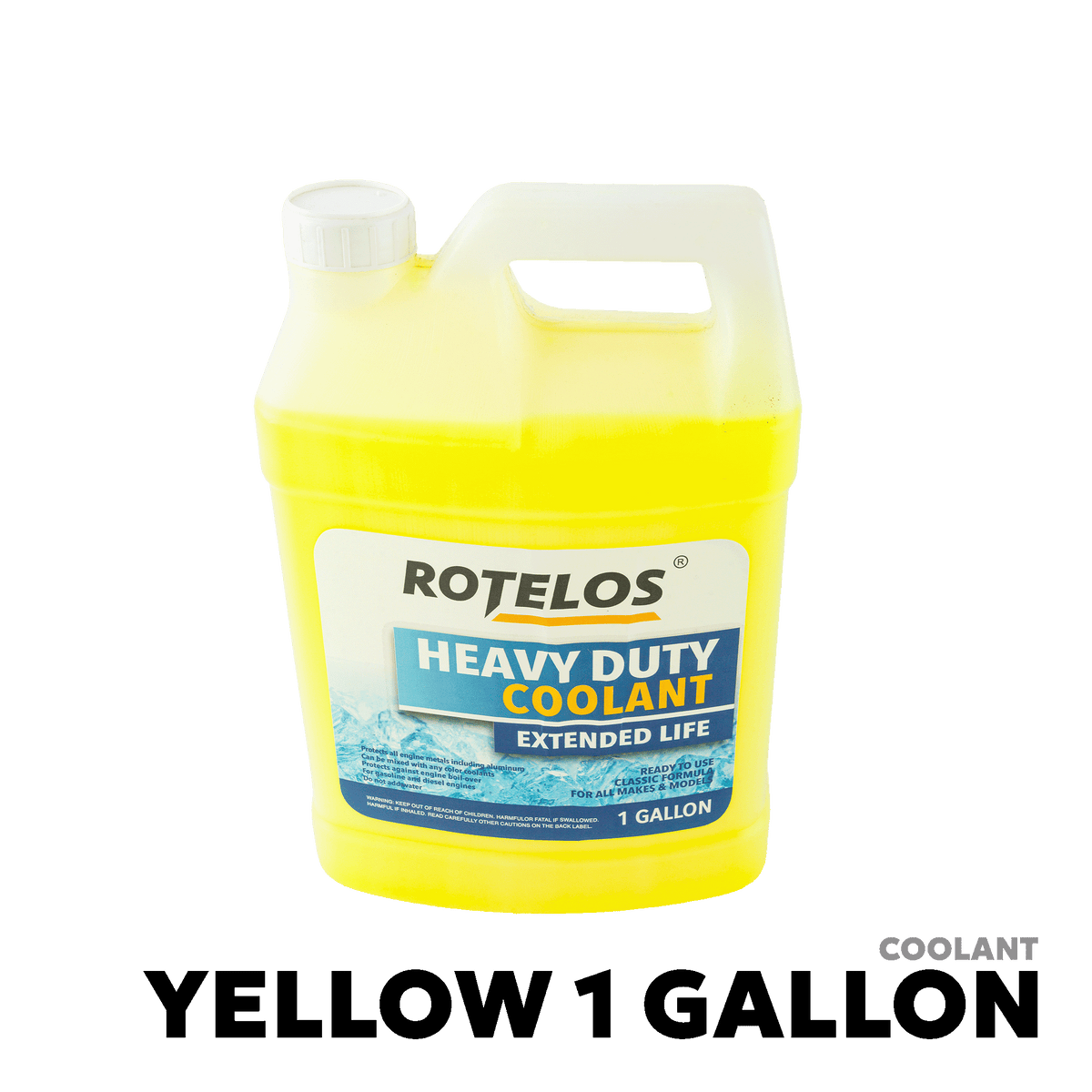 2000 - PRESENT HYBRID OAT LINES VEHICLES COOLANT - ROTELOS HEADY DUTY COOLANT YELLOW 1 GALLON
