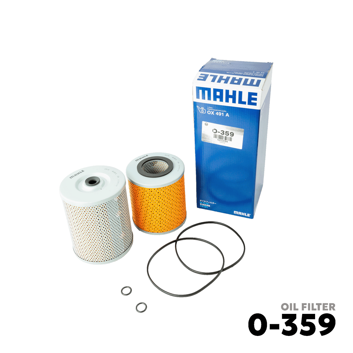 1995 - 2015 MITSUBISHI FUSO FIGHTER 6D22 / 6D24 OIL FILTER - MAHLE - 0-359