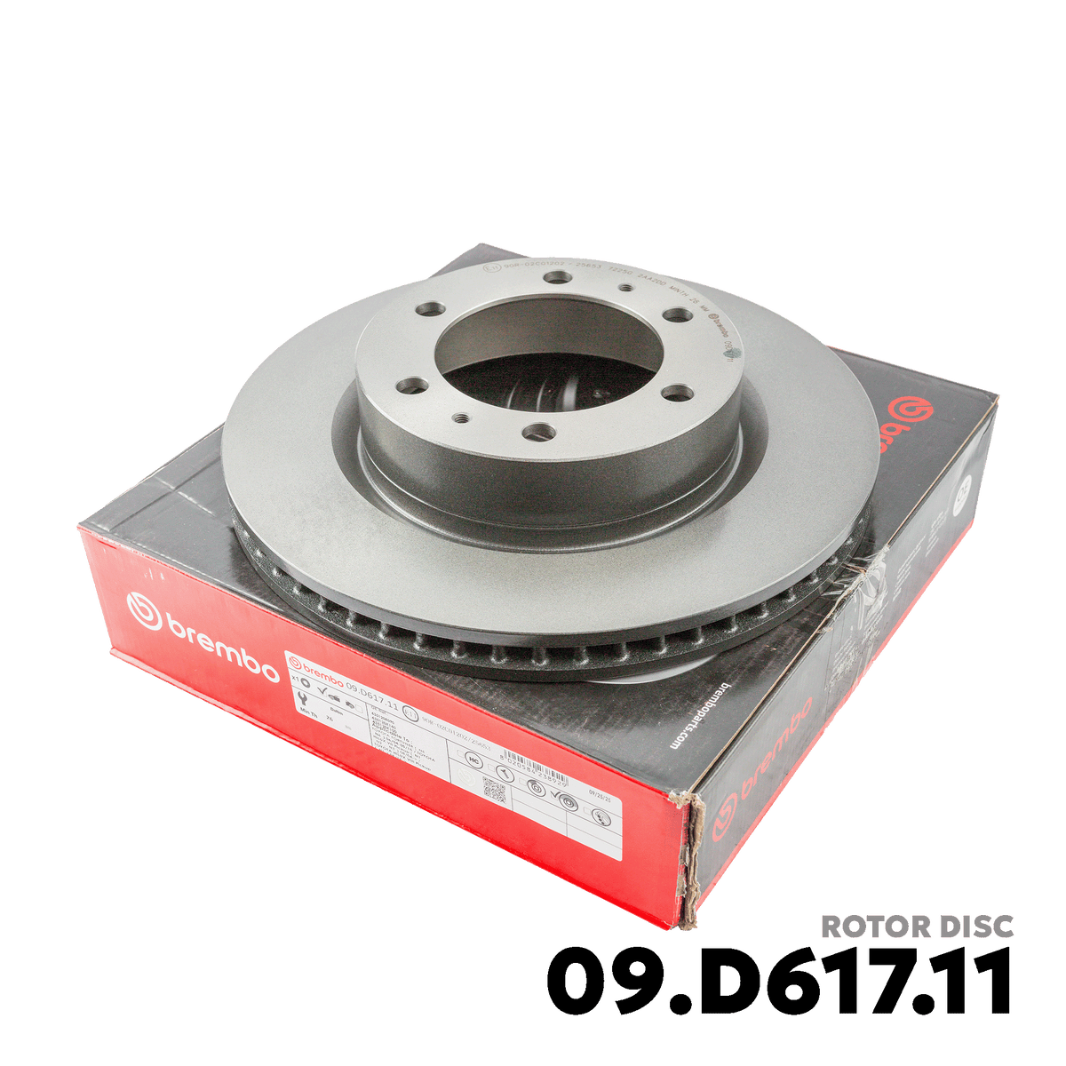 2011 - PRESENT TOYOTA FORTUNER GEN 1 / 2 ROTOR DISC - BREMBO - 09.D617.11