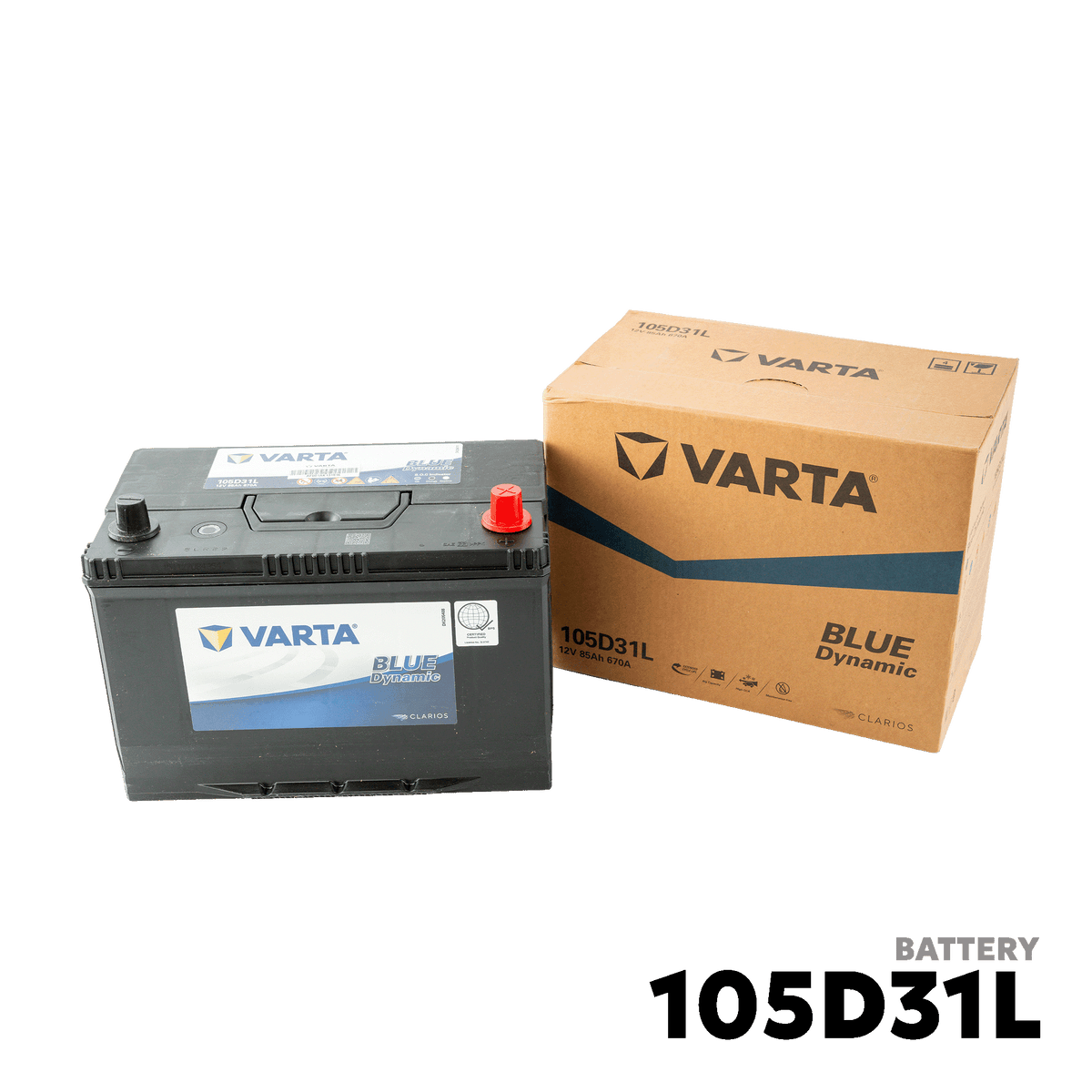 2005 - 2015 TOYOTA FORTUNER DSL BATTERY - VARTA - 105D31L