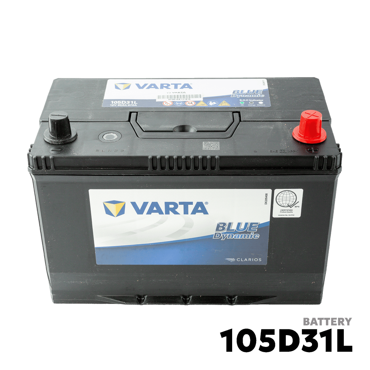 2005 - 2015 TOYOTA FORTUNER DSL BATTERY - VARTA - 105D31L
