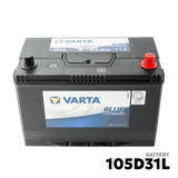 2005 - 2015 TOYOTA FORTUNER DSL BATTERY - VARTA - 105D31L