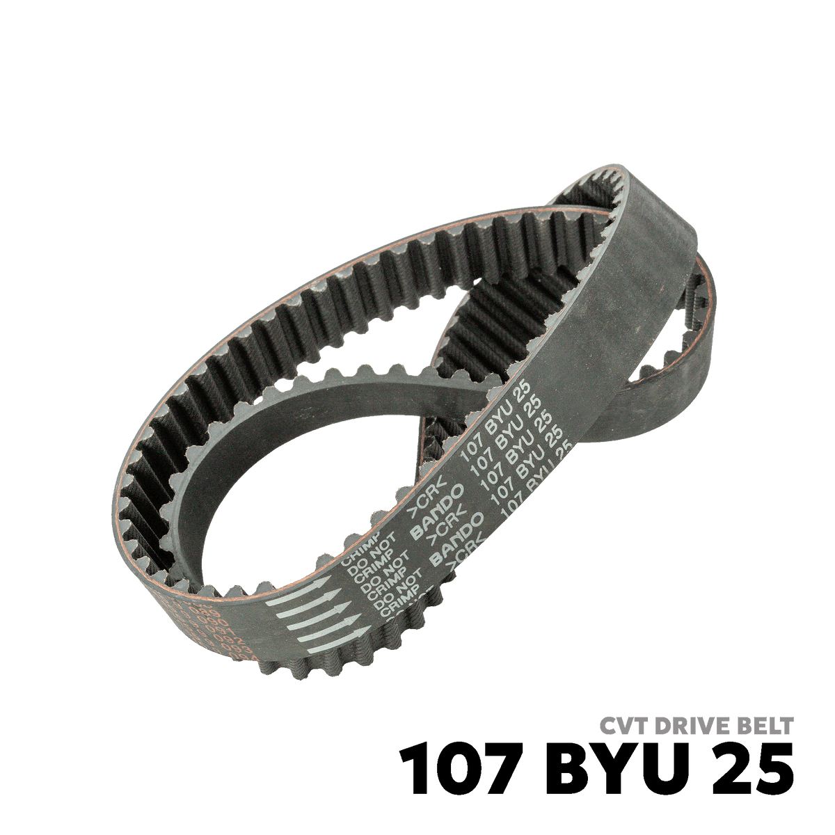 1997 - 2002 MITSUBISHI LANCER PIZZA PIE CVT DRIVE BELT - BANDO OHC - 107B-YU25