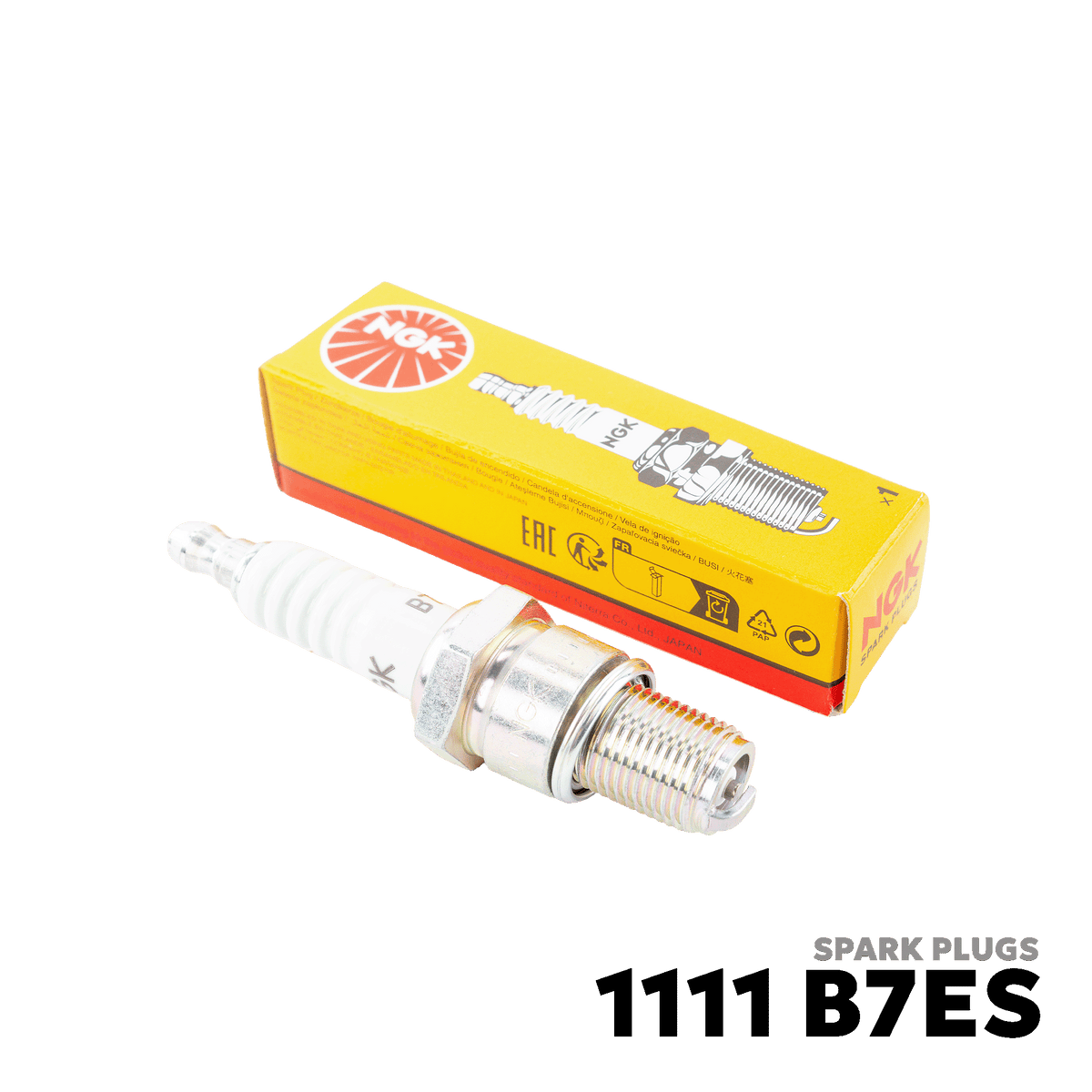 1969 - 1972 HONDA N600 / Z600 SEDAN / COUPE SPARK PLUGS - NGK - 1111 B7ES