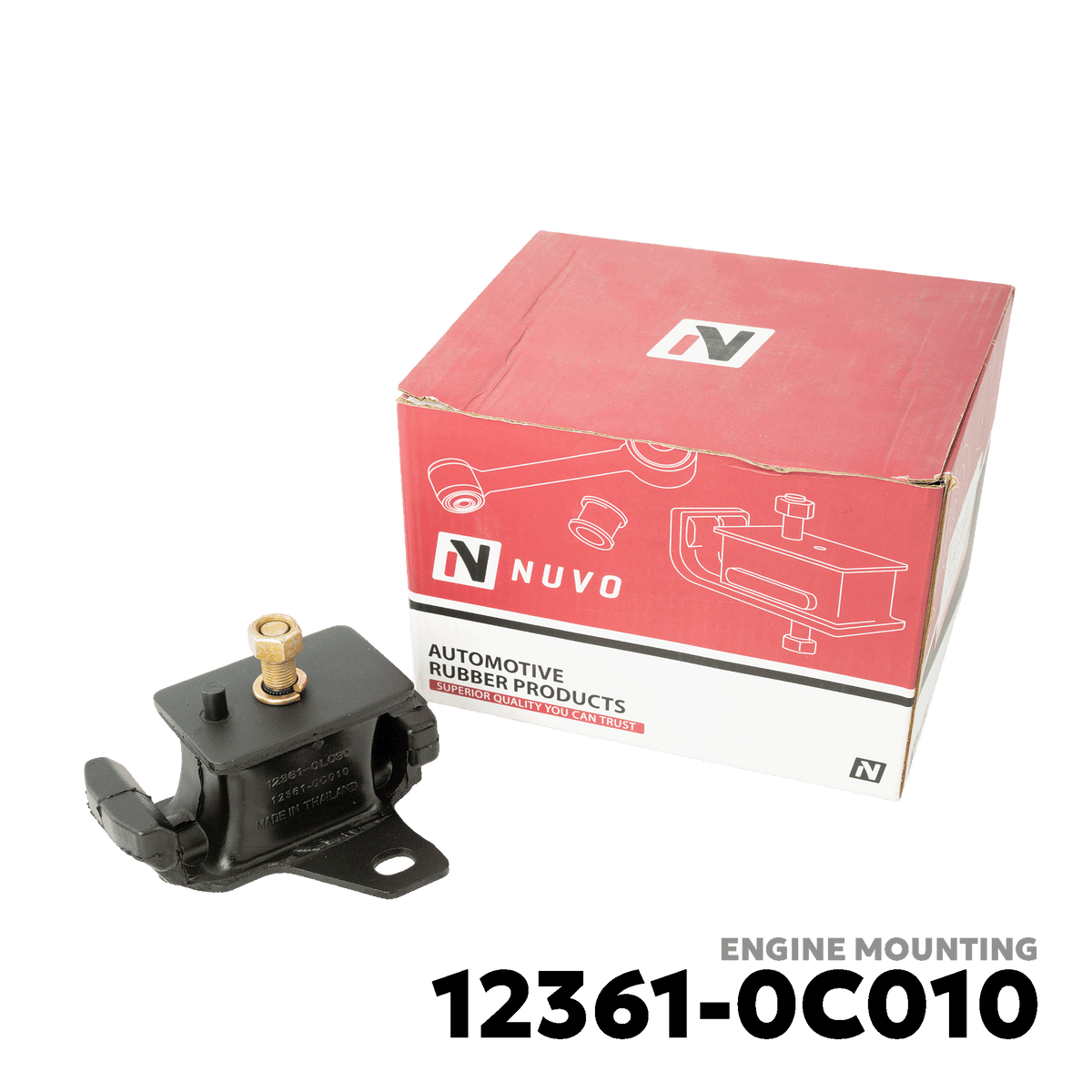 2004 - 2016 TOYOTA INNOVA GEN 1 ENGINE MOUNTING - NUVO-PRO - 12361-0C010