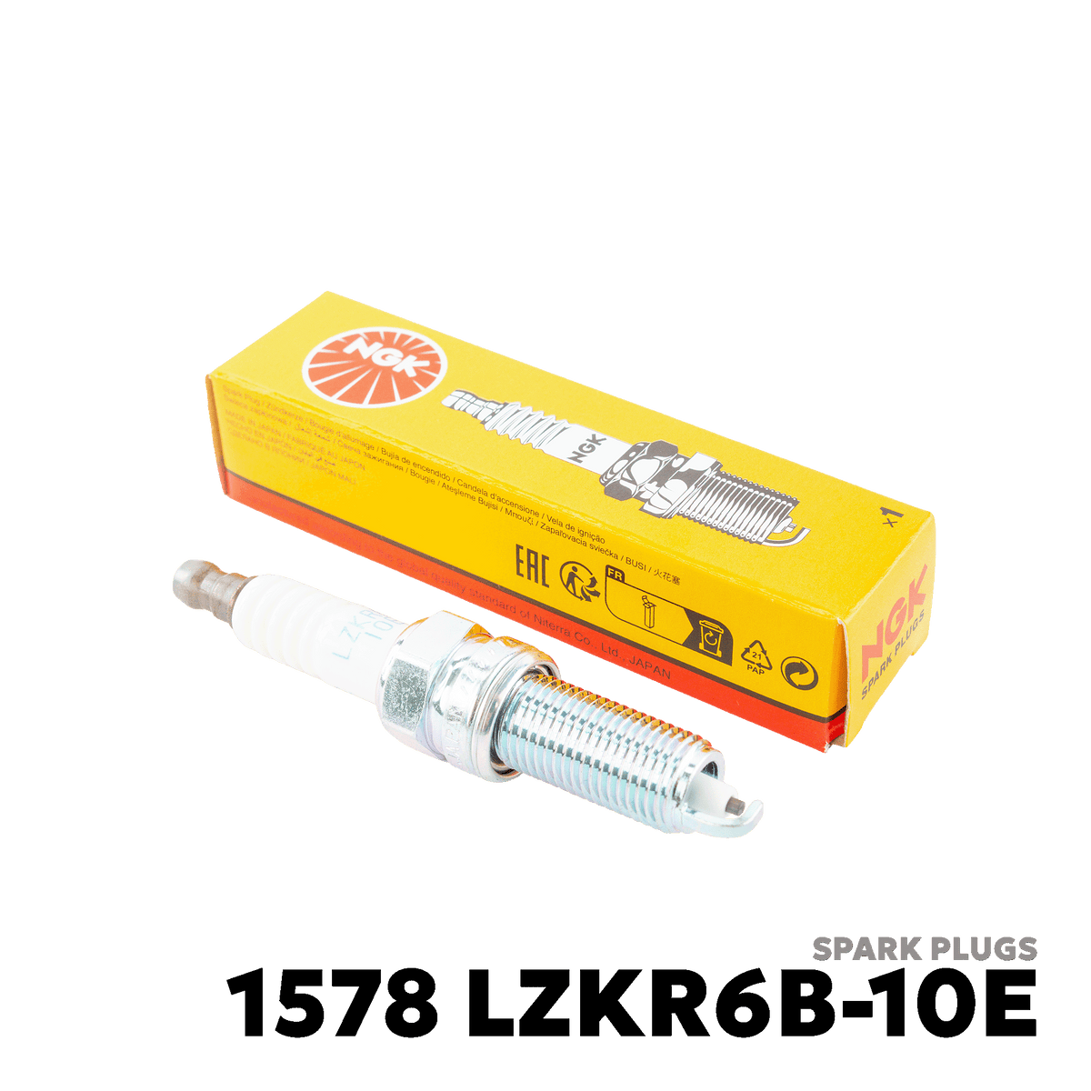 2011 - 2019 HYUNDAI ACCENT 1.4 GL / GLS / CVT SPARK PLUGS - NGK - 1578 LZKR6B-10E