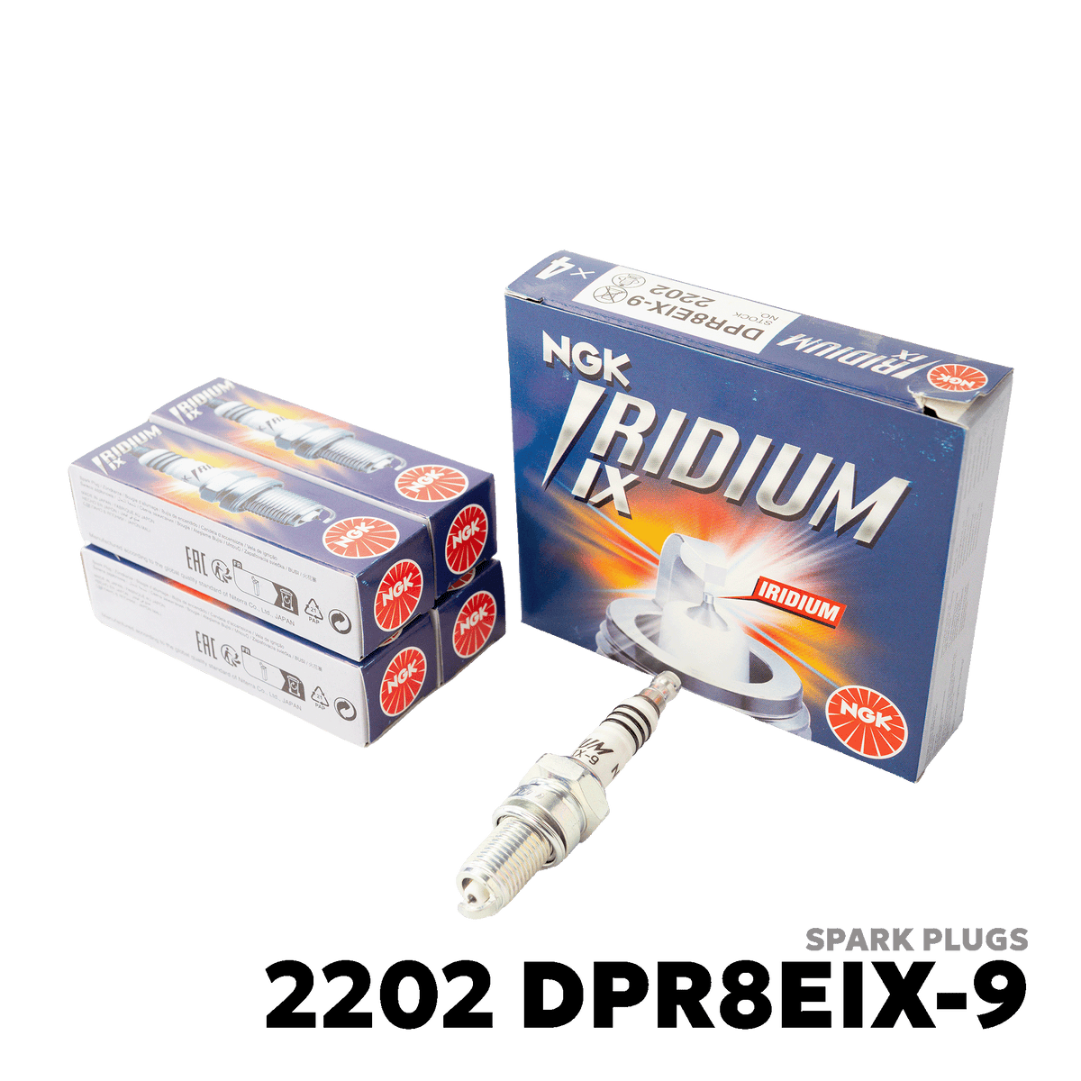 1976 - 2014 HONDA TMX 155 SPARK PLUGS - NGK - 2202 DPR8EIX-9