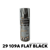 ALL VEHICLES SPRAY PAINT - SAMURAI - 29 109A FLAT BLACK