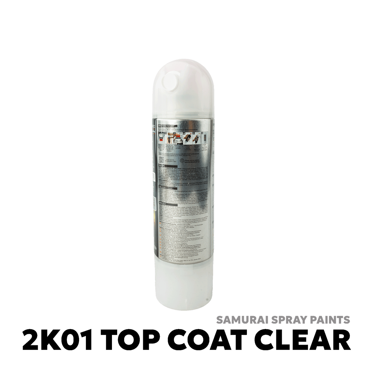 ALL VEHICLES SPRAY PAINT - SAMURAI - 2K01 TOP COAT CLEAR