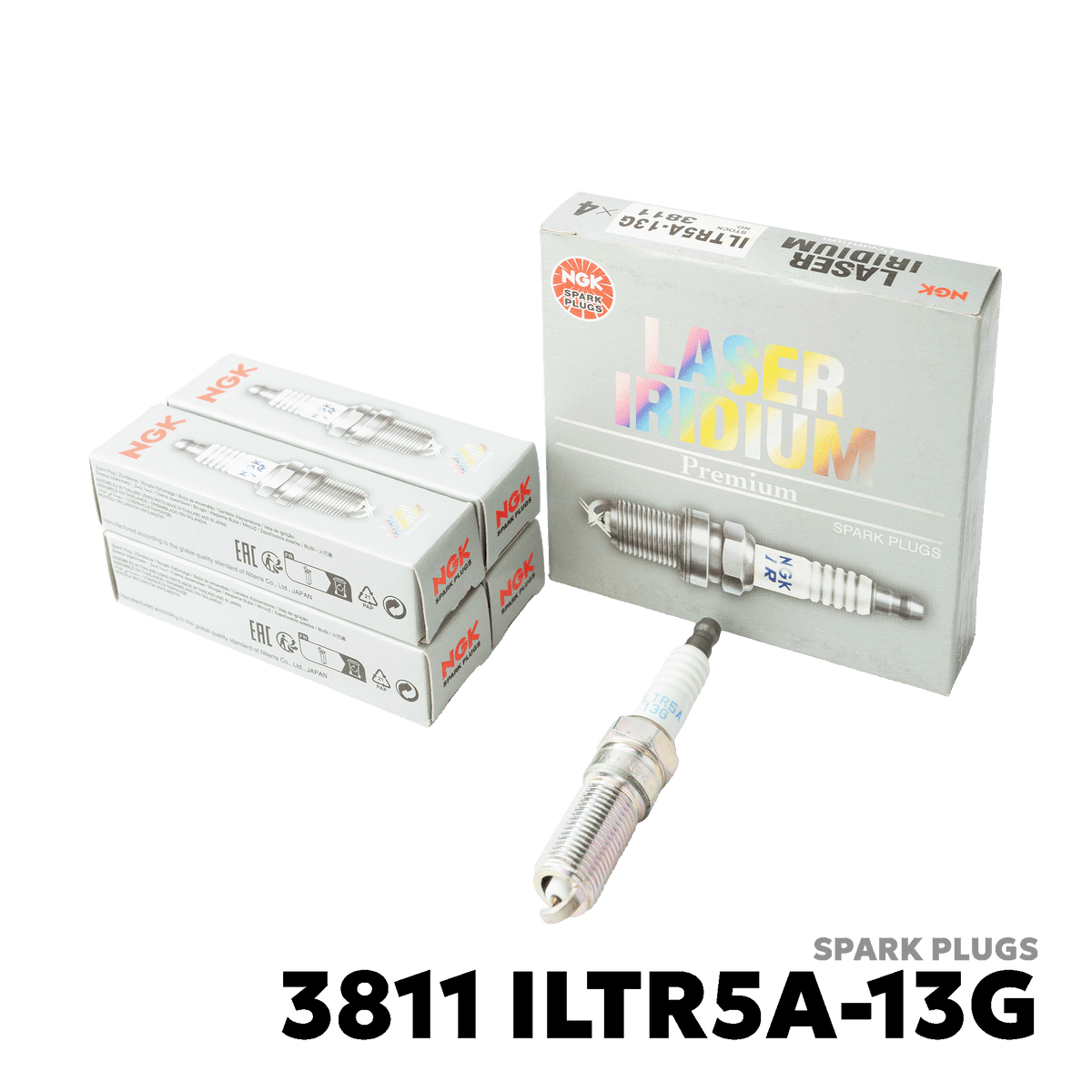 2010 - 2014 FORD FIESTA GEN 6 SPARK PLUGS - NGK - 3811 ILTR5A-13G