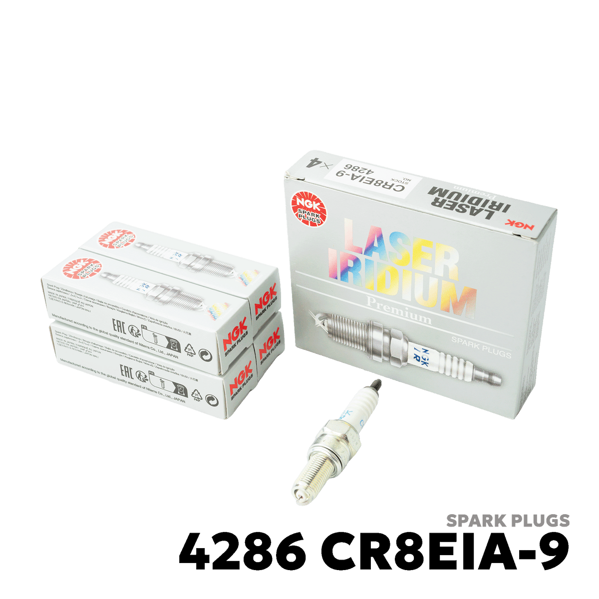 2007 - PRESENT SUZUKI V-STROM 650 / DL650 / DL650XT / DL650XT SPARK PLUGS - NGK - 4286 CR8EIA-9