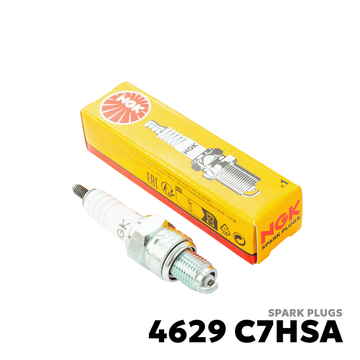 1973 - 1978 1981 HONDA ACTC70 SPARK PLUGS - NGK - 4629 C7HSA