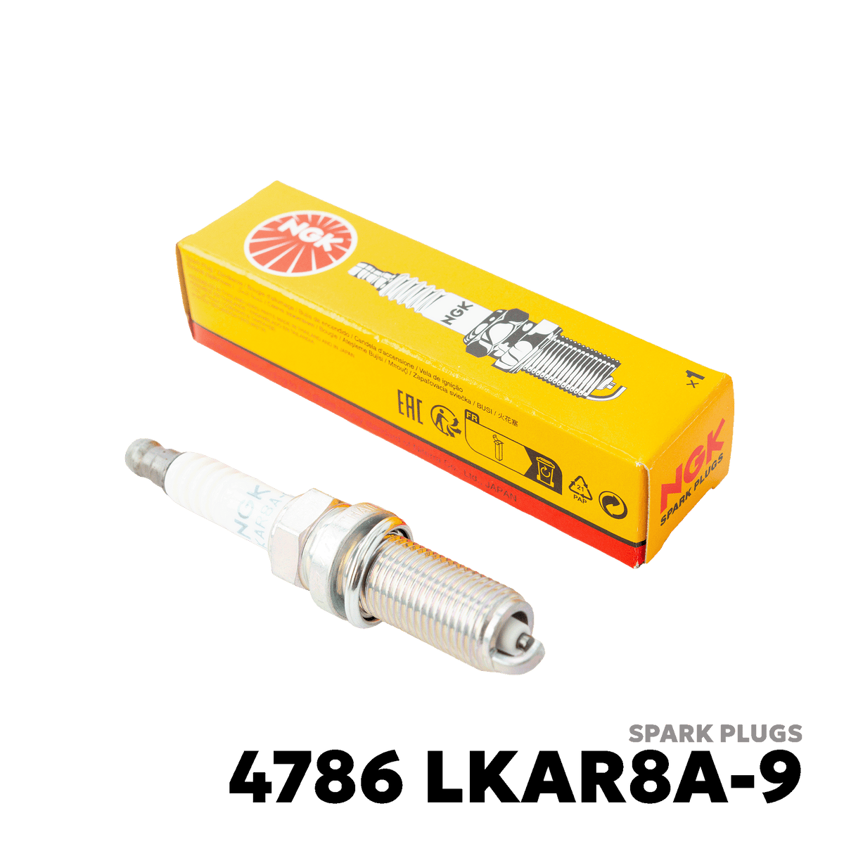 2011 - 2023 KTM 125 DUKE / RC 125 SPARK PLUGS - NGK - 4786 LKAR8A-9