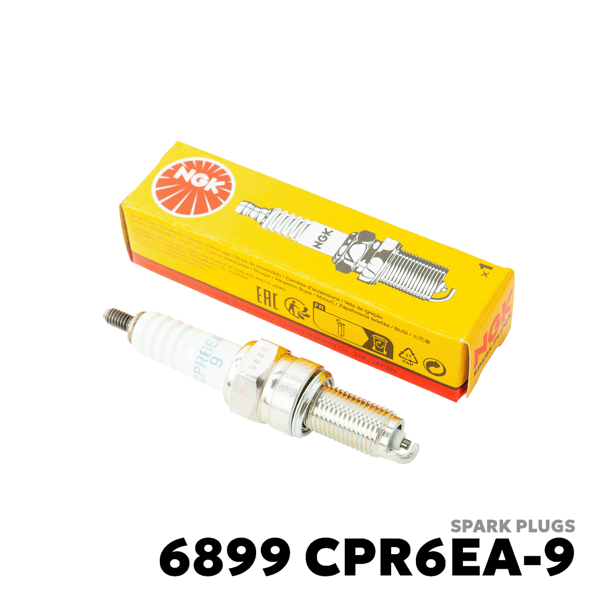 2007 - 2026 HONDA XRM 125 CARB / FI SPARK PLUGS - NGK - 6899 CPR6EA-9