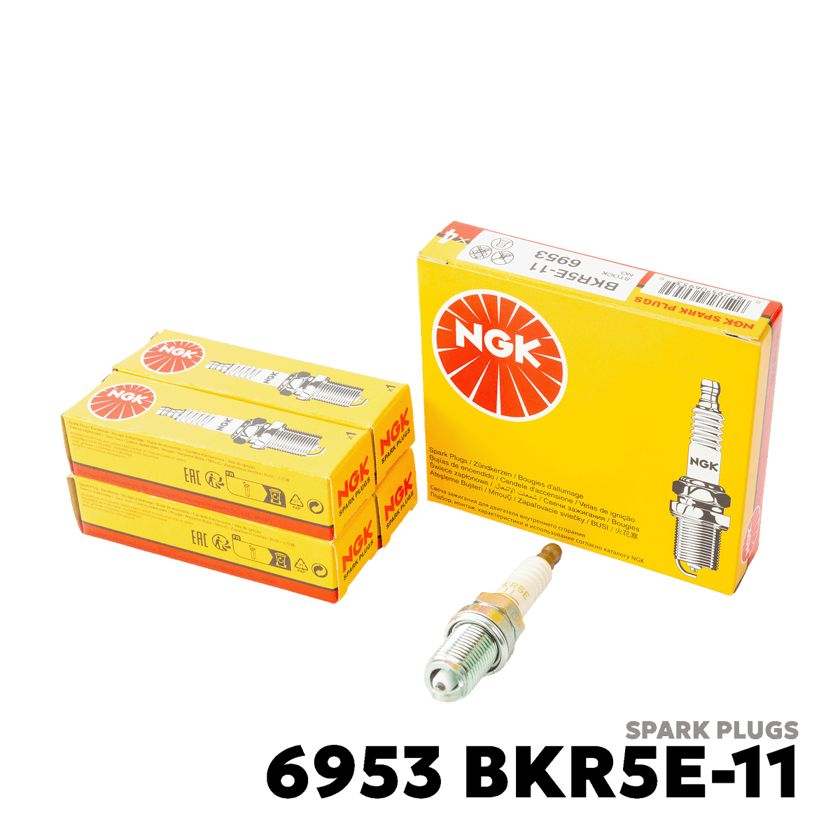 1996 - 2013 HONDA CITY Z / GD / GM2 SPARK PLUGS - NGK - 6953 BKR5E-11