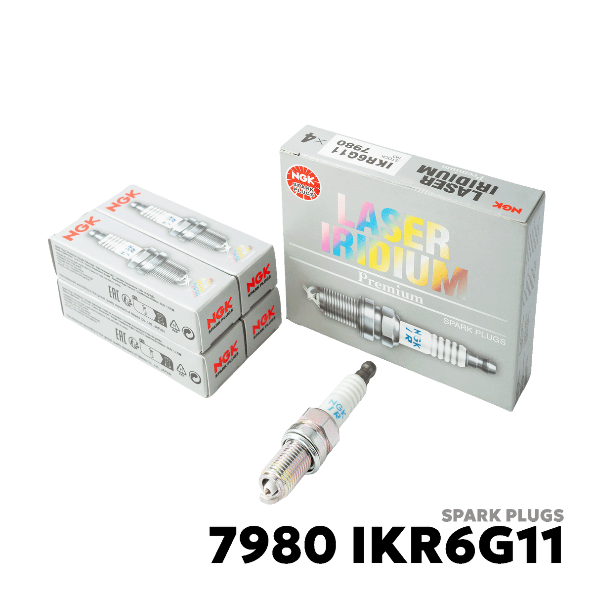 2013 - 2018 SUZUKI ERTIGA GEN 1 SPARK PLUGS - NGK - 7980 IKR6G11